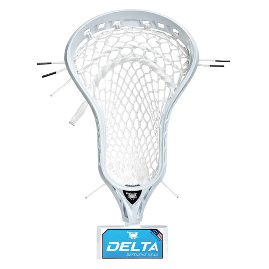 ECD Delta Elite Pocket White - Strung - Includes 3 Free Champion Lacrosse Balls