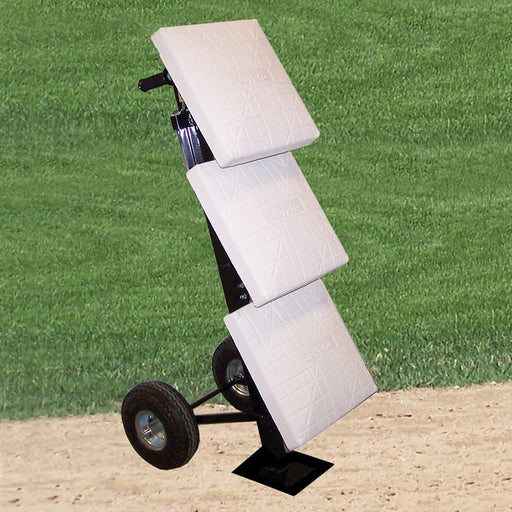 Jaypro Sports Base Cart Package With Bases (Bb-500) - Stackmaster™ - Professional (Black) - Lacrosseballstore