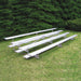 Jaypro Bleacher - 15 ft. (4 Row - Single Foot Plank) - All Aluminum - Lacrosseballstore