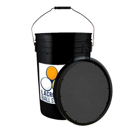 LBS 6 gallon ball bucket with seat cushion lid - Lacrosseballstore