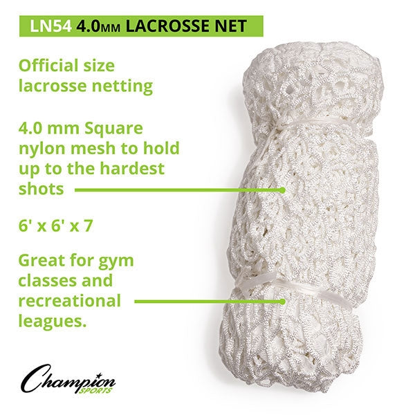 Champion 4mm Lacrosse Goal Replacement Net - Lacrosseballstore