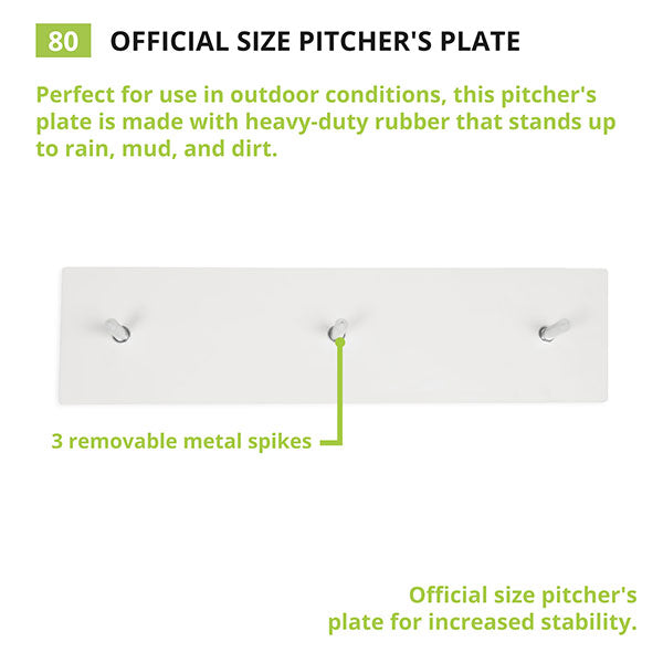 Champion Sports Official Size Pitcher'S Plate - Lacrosseballstore