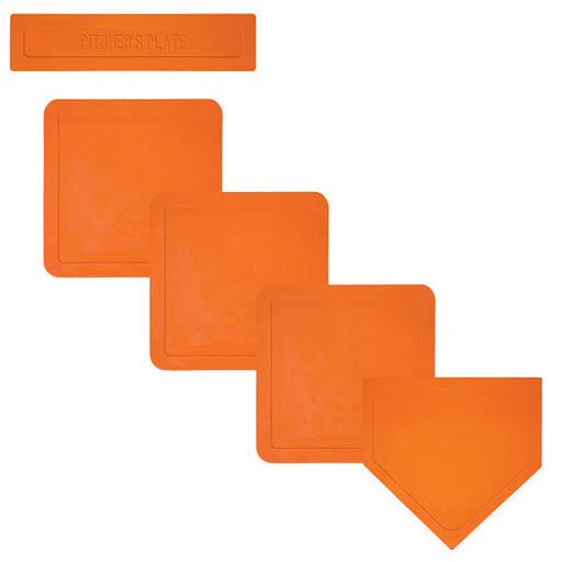 Champion Sports Indoor/Outdoor Throwdown Base Set, Orange - Lacrosseballstore