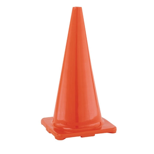 28 inch high visibility flexible vinyl cone orange