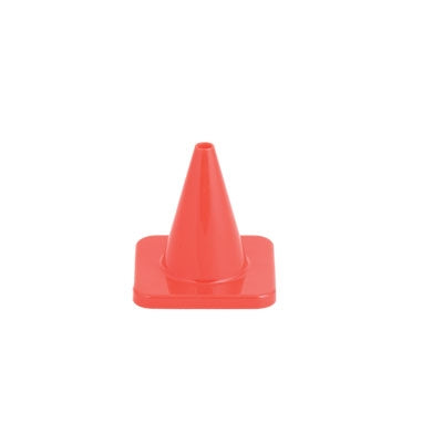 4 INCH HIGH VISIBILITY FLEXIBLE VINYL CONE ORANGE