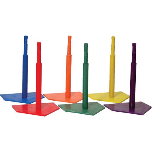 Champion Sports Deluxe 6-Color Batting Tee Set - Lacrosseballstore