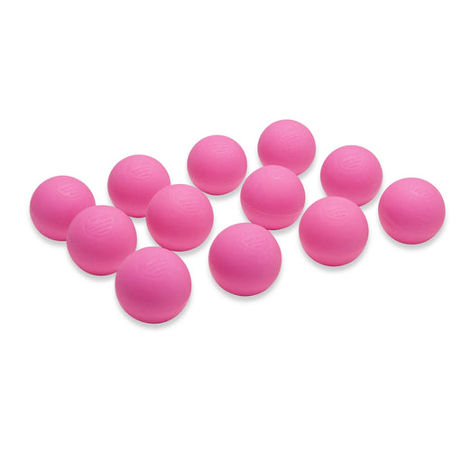 12 neon pink lacrosse balls