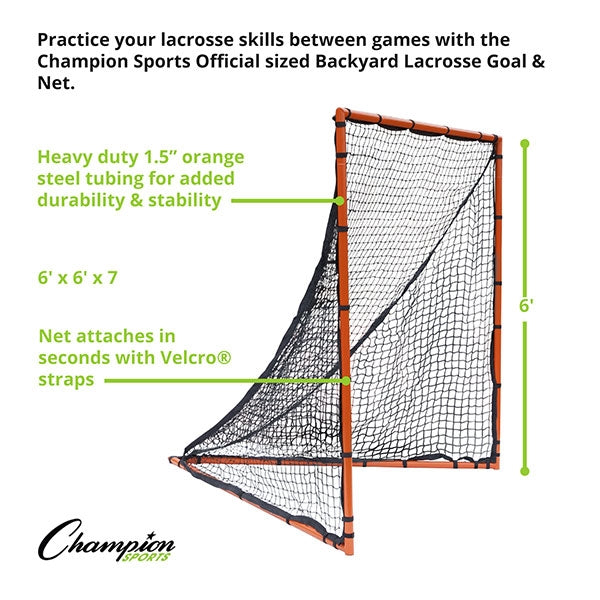 Champion Backyard Lacrosse Goal Full Size - Lacrosseballstore
