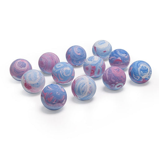 12 mutli color lacrosse balls in tie dye design