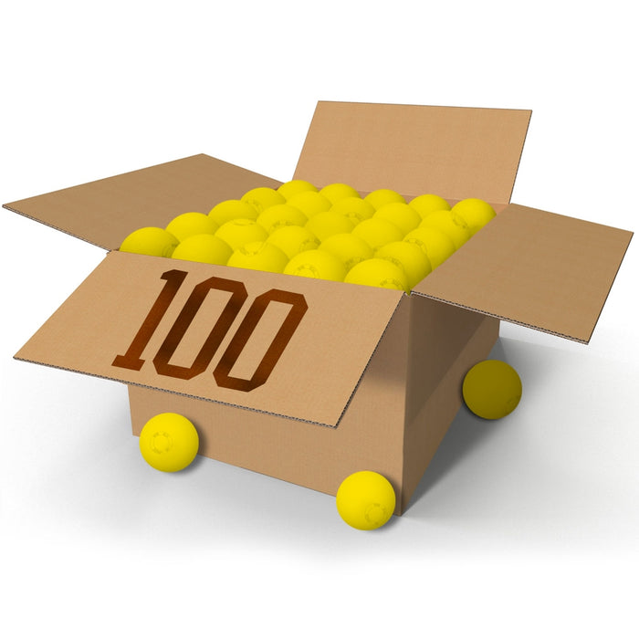 100 Lacrosse Game Balls NOCSAE SEI Yellow