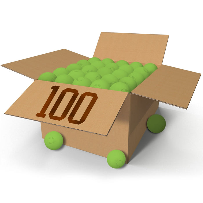 100 Lacrosse Game Balls Green