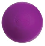 One neon purple lacrosse ball