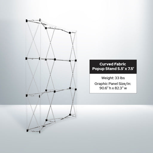 Custom Curved Popup Display Small Frame