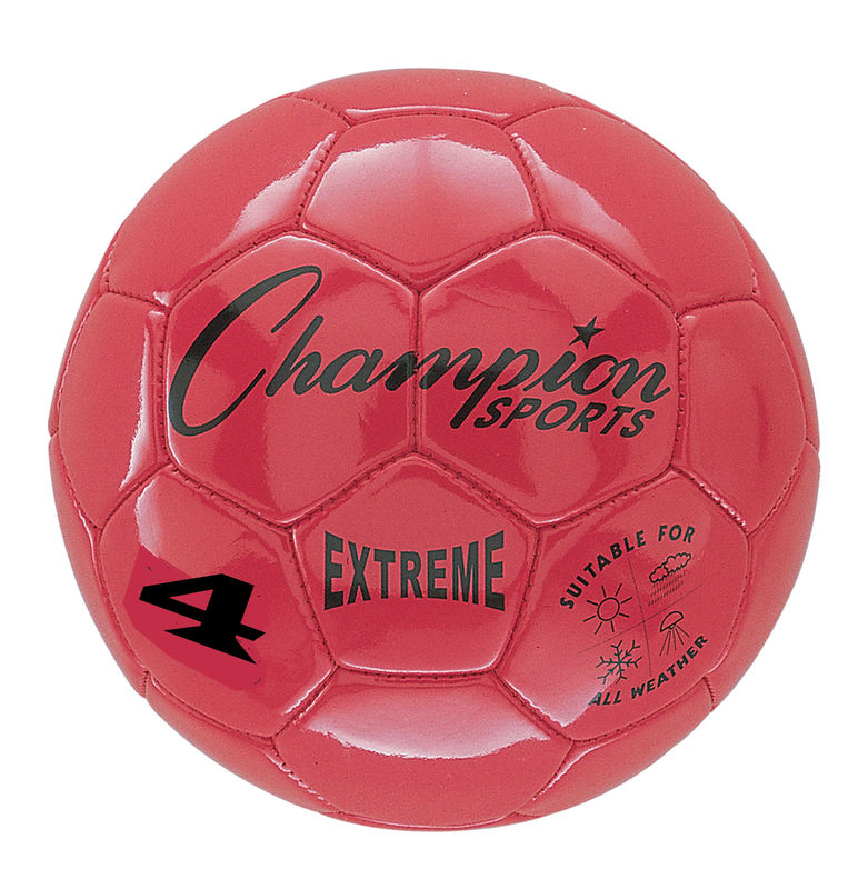 Extreme Soccer Ball  Size 4 Red