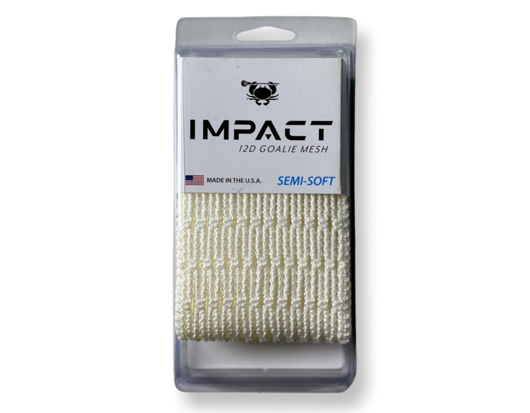 ECD Lacrosse Impact 12D Goalie Mesh Semi Soft