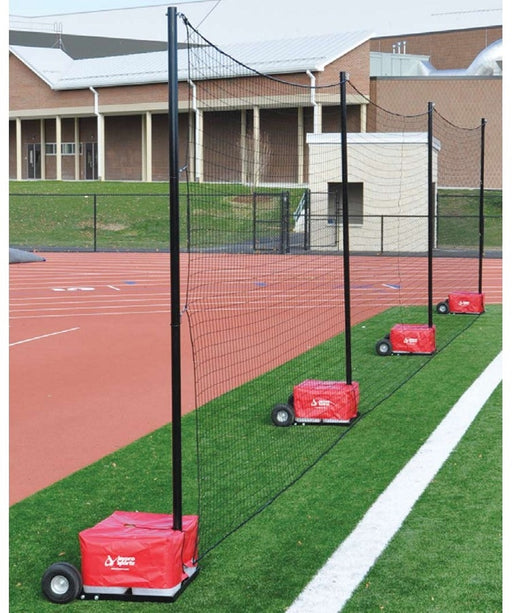 Jaypro 12' x 60' Portable Field Backstop Netting System - Lacrosseballstore