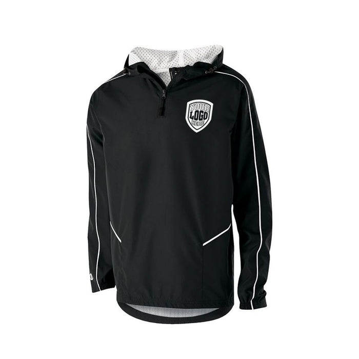Custom Embroidered 1/4 Zip Hooded Pullover - Lacrosseballstore