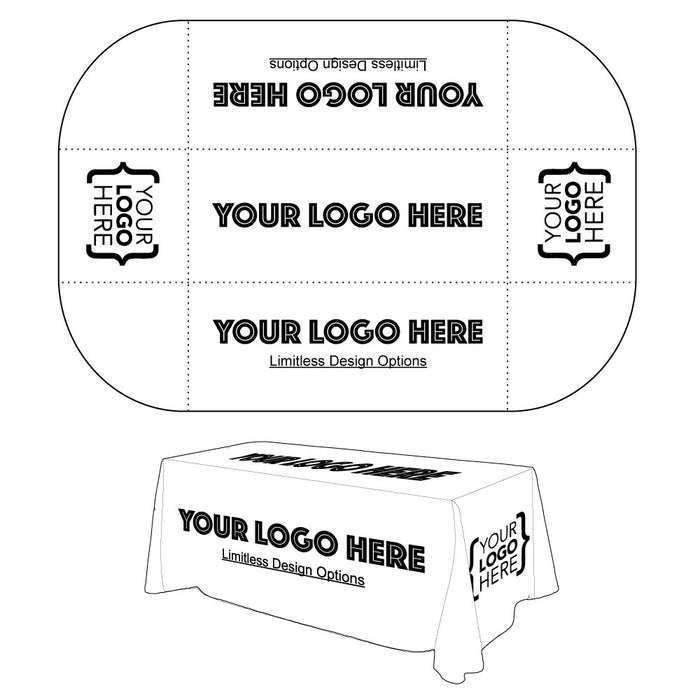 Your logo here drape tablecover template