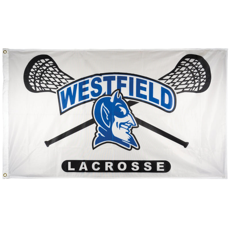 Custom Dye Sub Flyable Flag Westfield Lacrosse