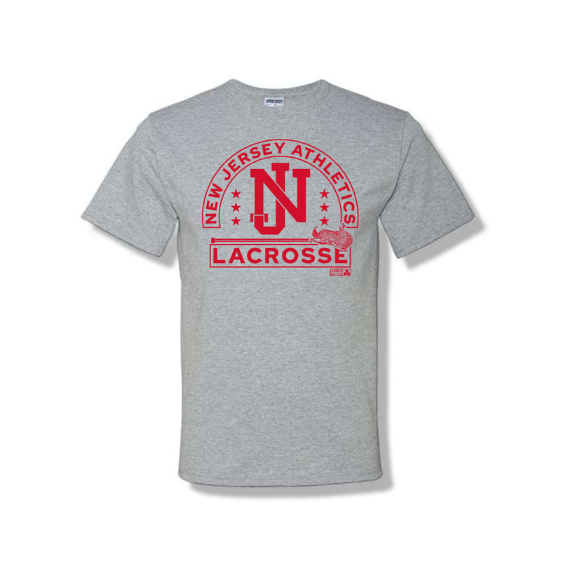 New Jersey Athletics Lacrosse T Shirt -Sport Grey - Lacrosseballstore