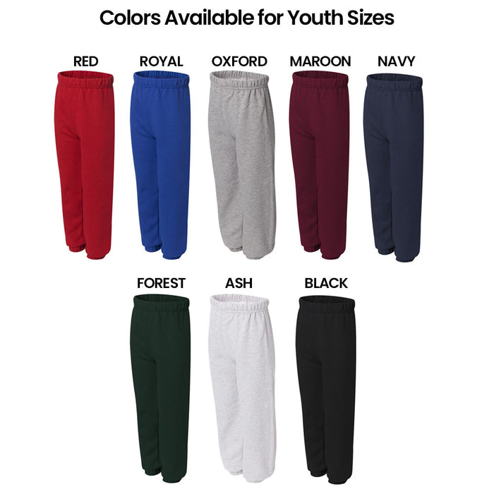 Custom Printed Cinched Bottom Sweats Youth Colors