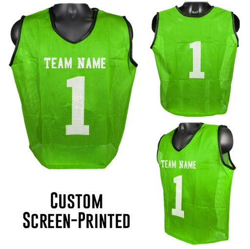 Predator Sports Custom Numbered Scrimmage Vests Green