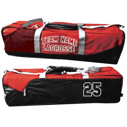 Custom Lacrosse Equipment Bag Red