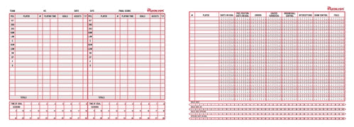 Official Womens Lacrosse Score Sheet Scorebook
