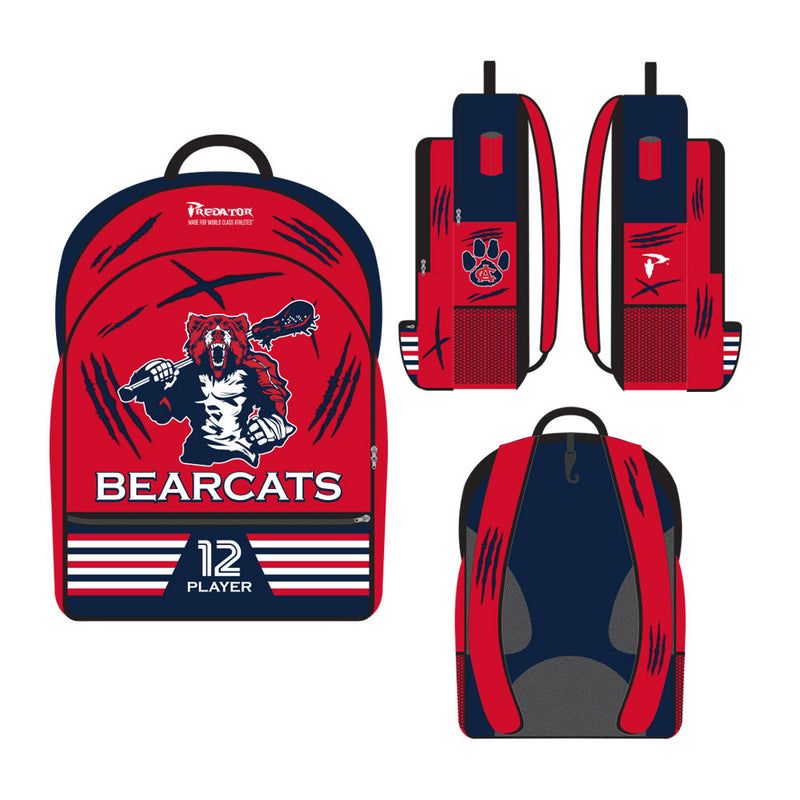 Anderson County Bearcats Sublimated Backpack Side View