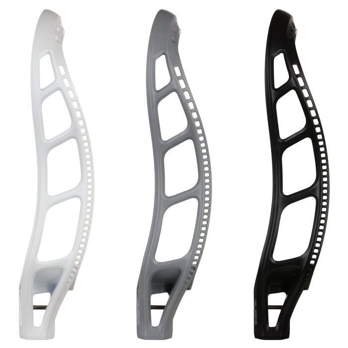 StringKing Mark 2V Unstrung Lacrosse Head Side View #color_black