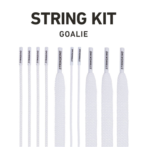 StringKing Goalie Lacrosse Head Strings Kit White