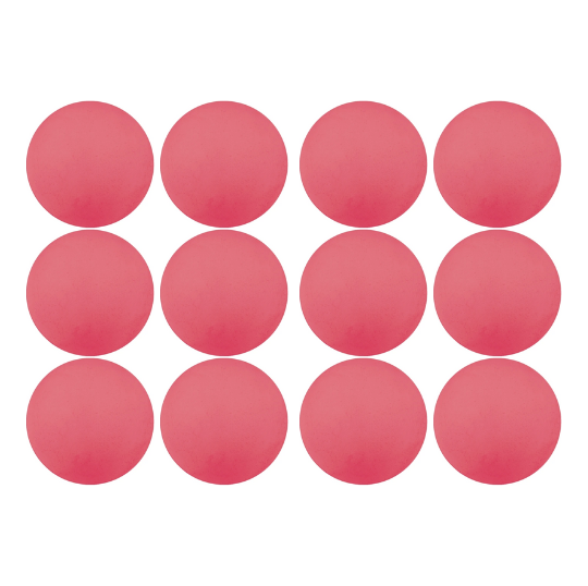 12 soft indoor practice lacrosse balls in pink made with soft sponge material by Champion Sports