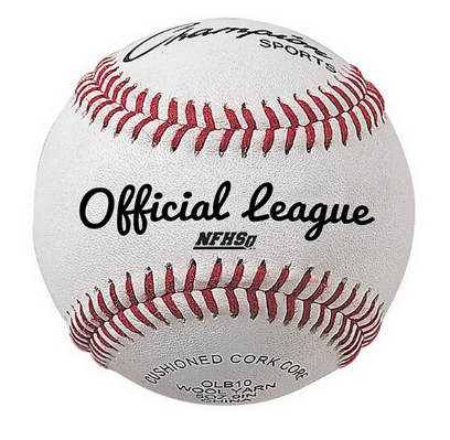 One Dozen Champion Sports OLB10 Leather Game Baseballs - Lacrosseballstore