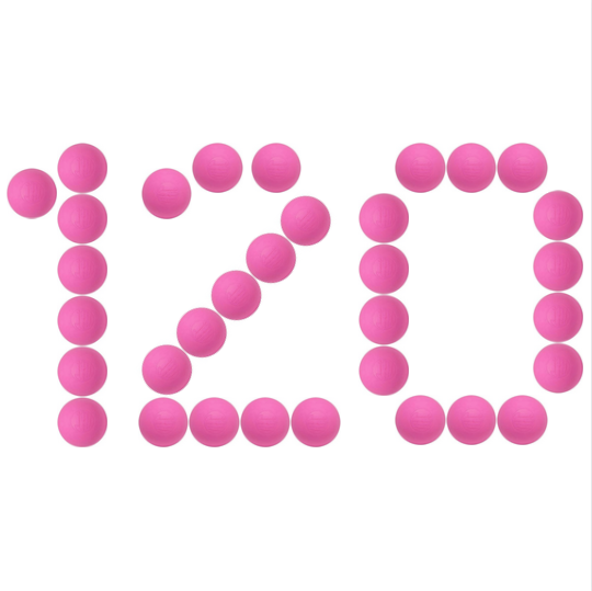 120 Pink Lacrosse Balls