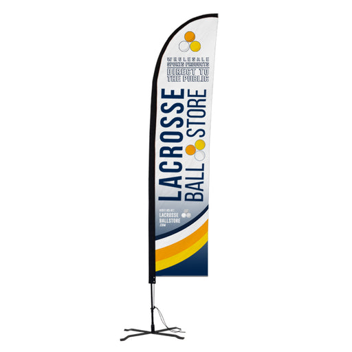 Custom Straight Blade Flag - Lacrosseballstore