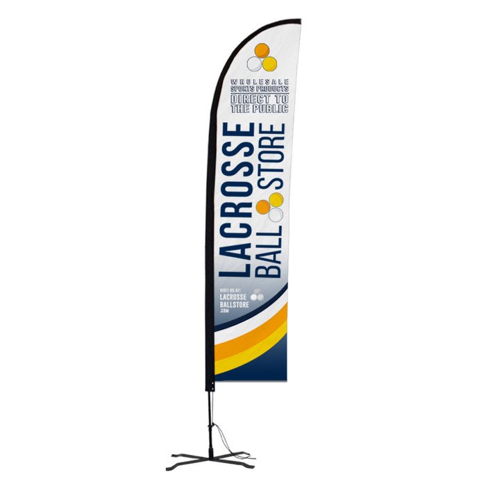 Custom Straight Blade Flag - Lacrosseballstore