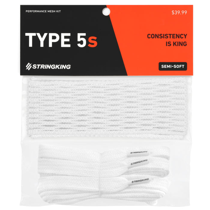 StringKing Type 5s Semi Soft Lacrosse Mesh Kit - Lacrosseballstore