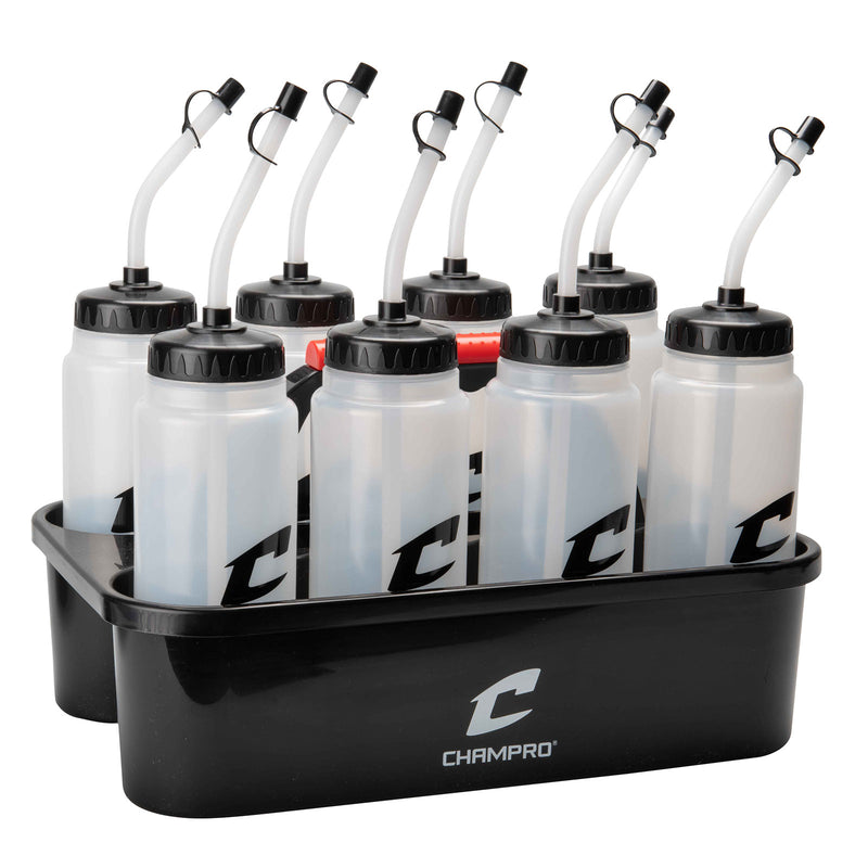 Champro 8 Piece Water Bottle Carrier with Straw - Lacrosseballstore