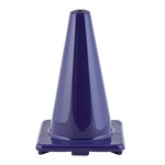 12 inch high visibility flexible vinyl cone blue