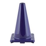 12 inch high visibility flexible vinyl cone blue