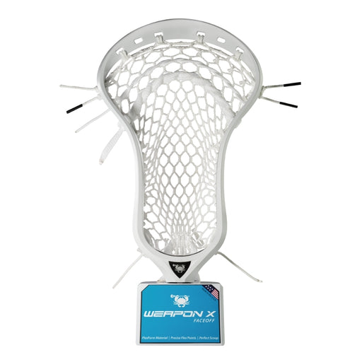 ECD Lacrosse Weapon X Elite Pocket Prestrung White - Lacrosseballstore