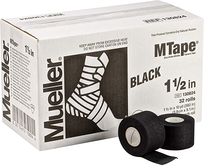 Case 32 Trainers Athletic MTape Lacrosse Grip Tape 1.5" x 10 yd Rolls - Lacrosseballstore