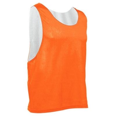 Reversible Blank Pinnies Neon Orange