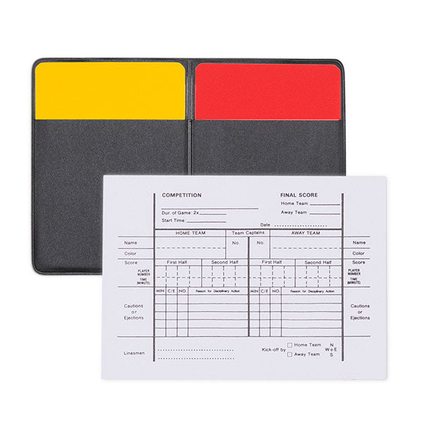 Soccer Referee Wallet with Yellow and Red Cards