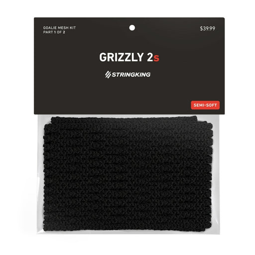 StringKing Grizzly 2s Black Lacrosse Goalie Mesh
