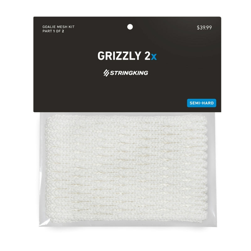 StringKing Grizzly 2x White Lacrosse Goalie Mesh