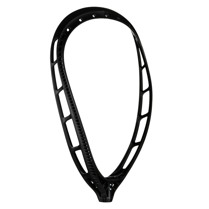 Back quarter view black Mark 2G Goalie Lacrosse Head Unstrung  #color_black