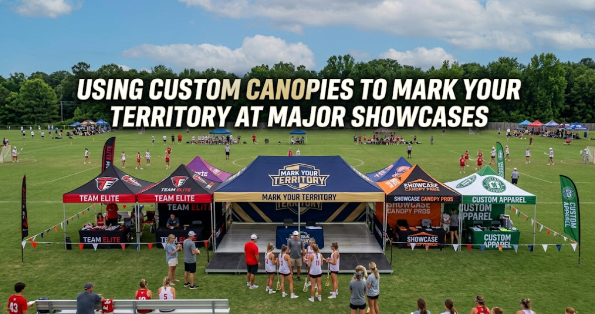Using Custom Canopies to Mark Your Territory at Major Showcases