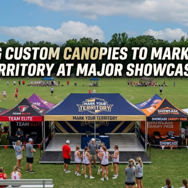 Using Custom Canopies to Mark Your Territory at Major Showcases