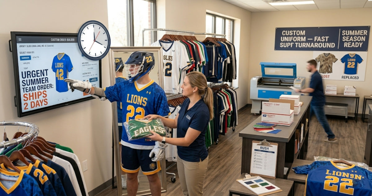 Why Summer Lacrosse Teams Need Fast-Turnaround Custom Apparel